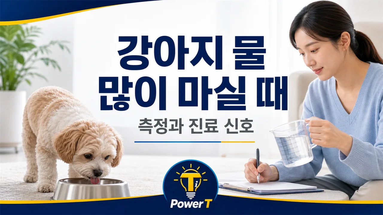 강아지 물 많이 마실 때 측정과 진료 신호