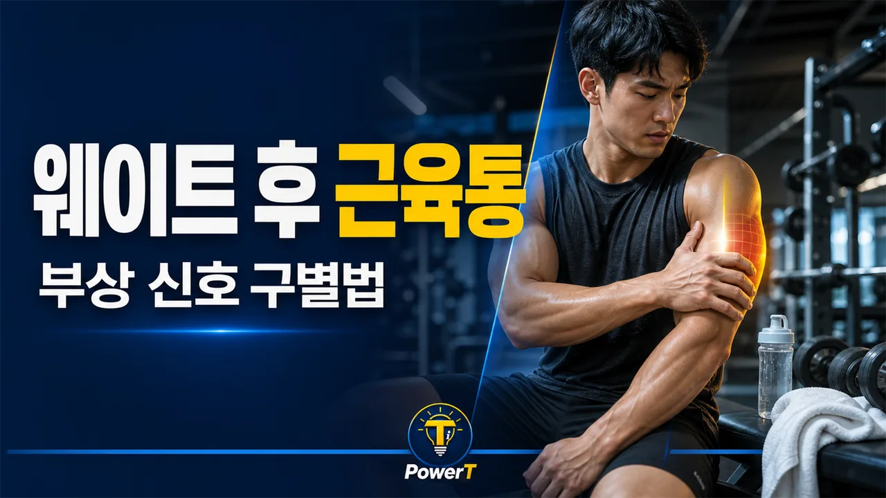 웨이트 후 근육통과 부상 신호 구별