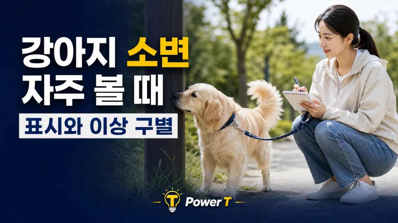 강아지 소변 자주 볼 때 마킹과 이상 구별
