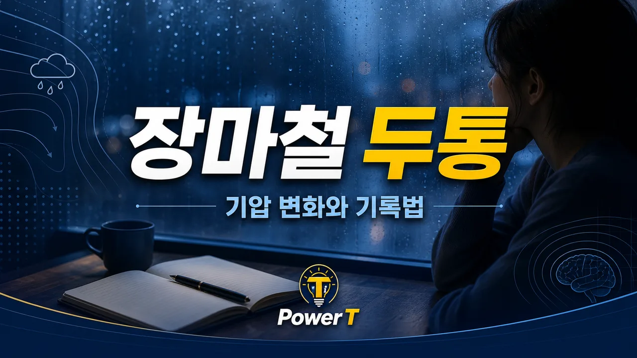 장마철 두통과 기압 변화 기록