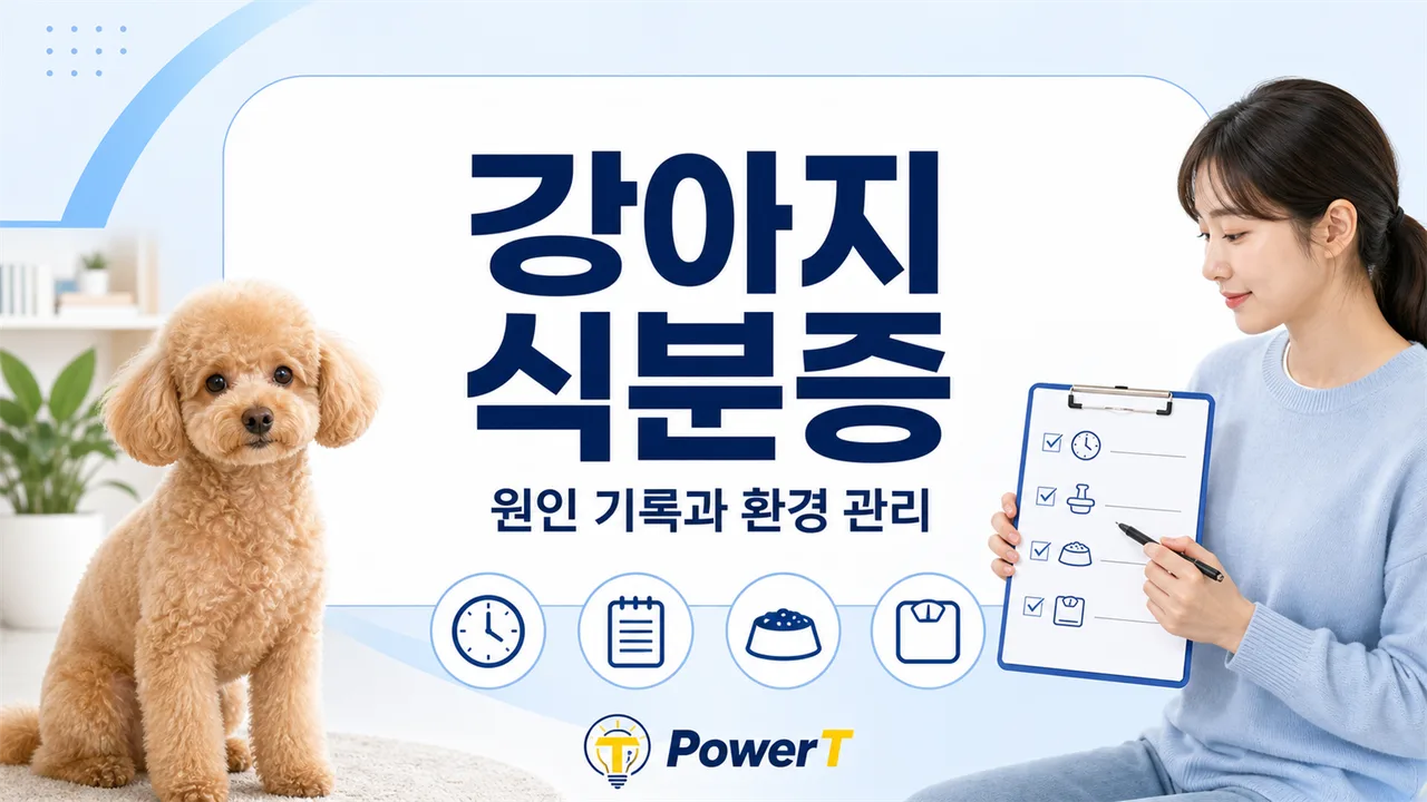 강아지 식분증 원인 기록과 환경 관리