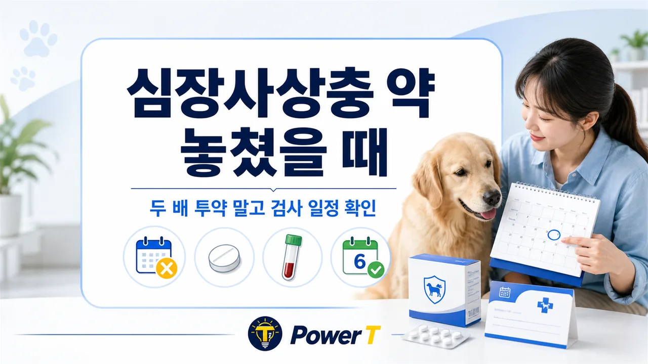 강아지 심장사상충 예방약 놓쳤을 때