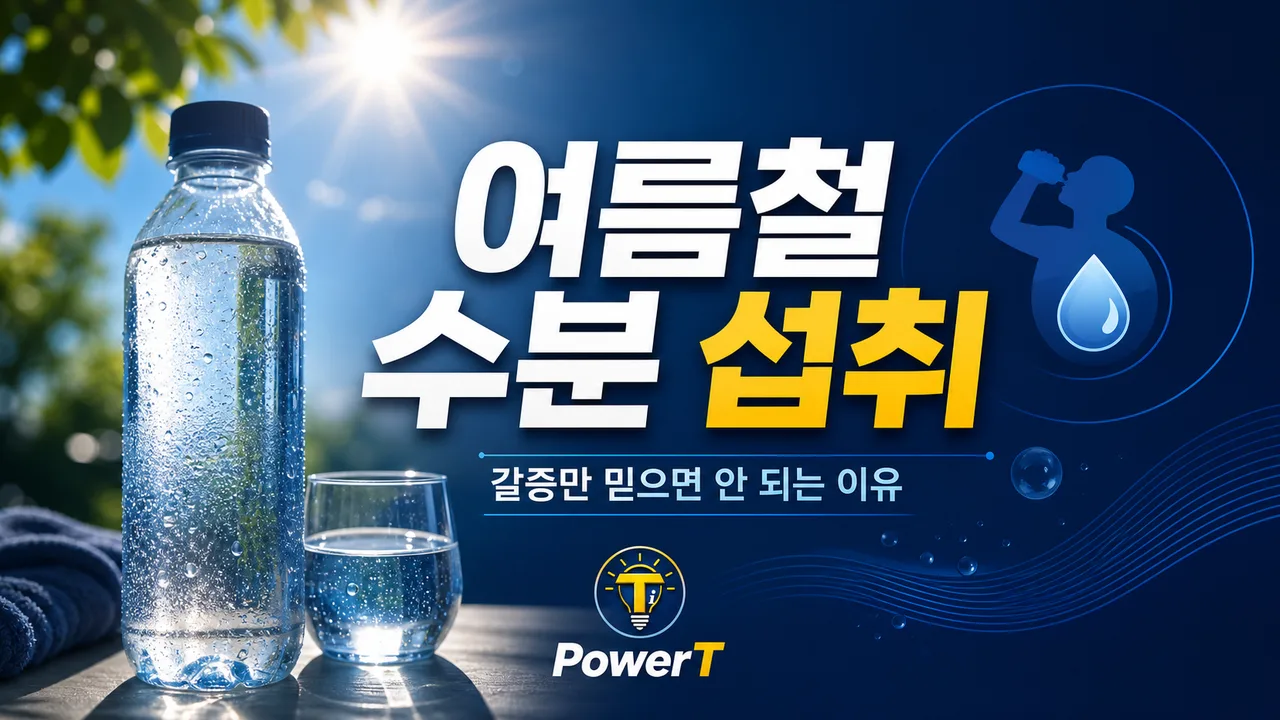 여름철 수분 섭취와 갈증 신호