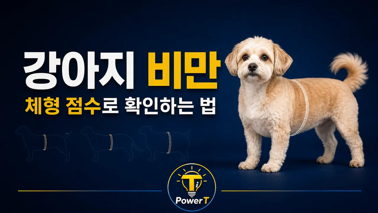강아지 비만을 체형 점수로 확인하는 방법