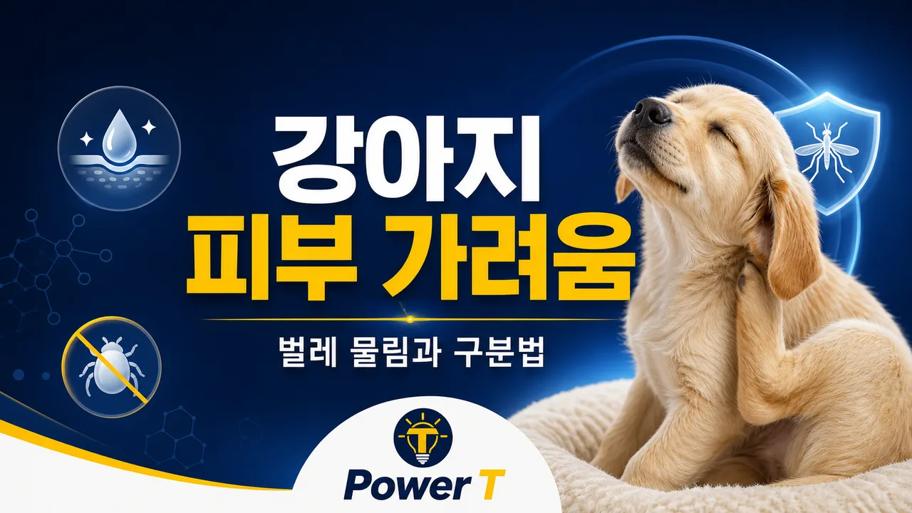강아지 피부 가려움 원인 구분