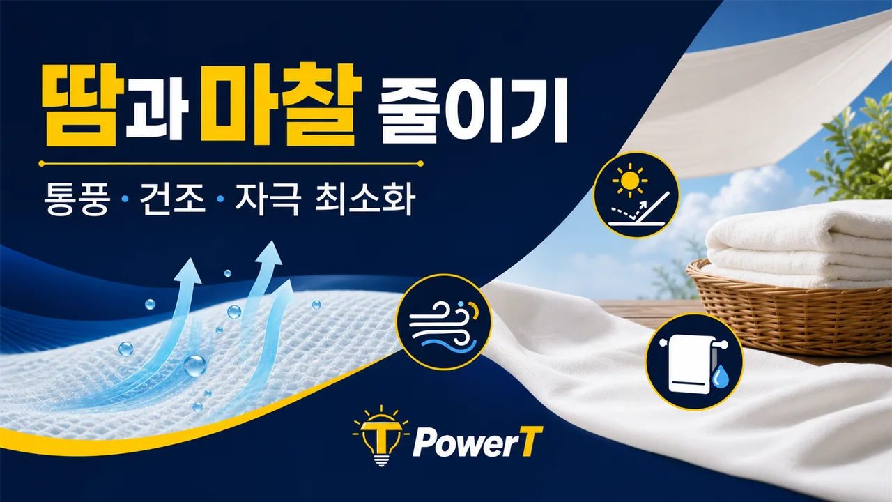 땀띠를 줄이는 통풍과 건조 관리