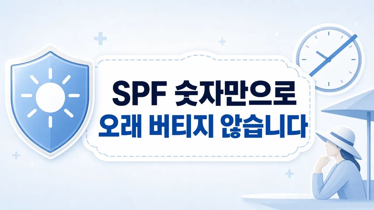 SPF 숫자만으로 자외선 차단 시간을 판단하지 않는 방법