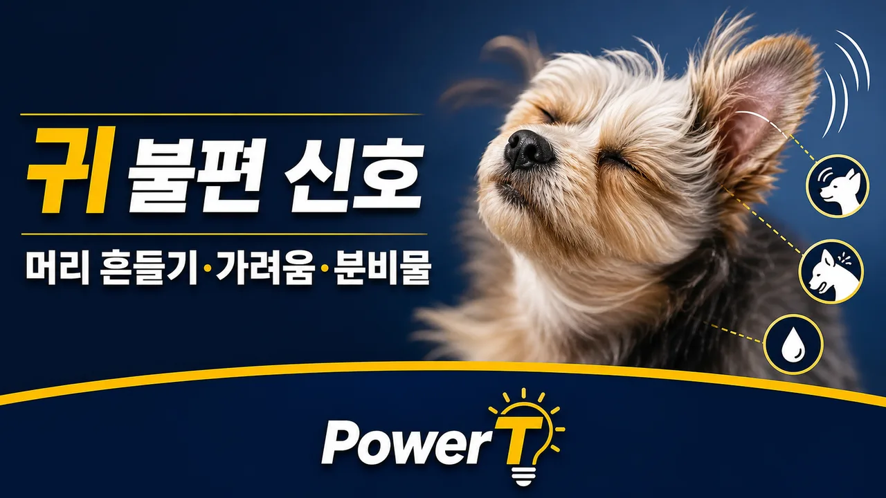 강아지 귀 불편을 확인하는 세 가지 초기 신호