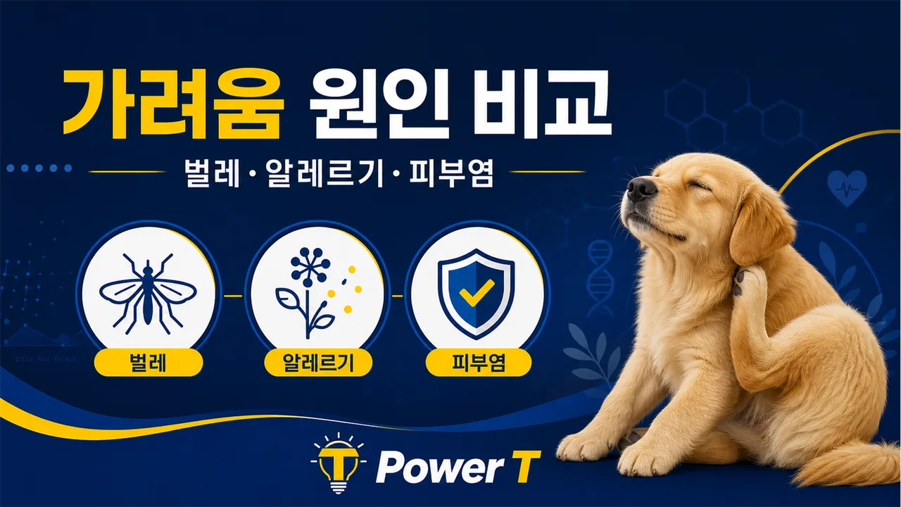 강아지 가려움의 주요 원인