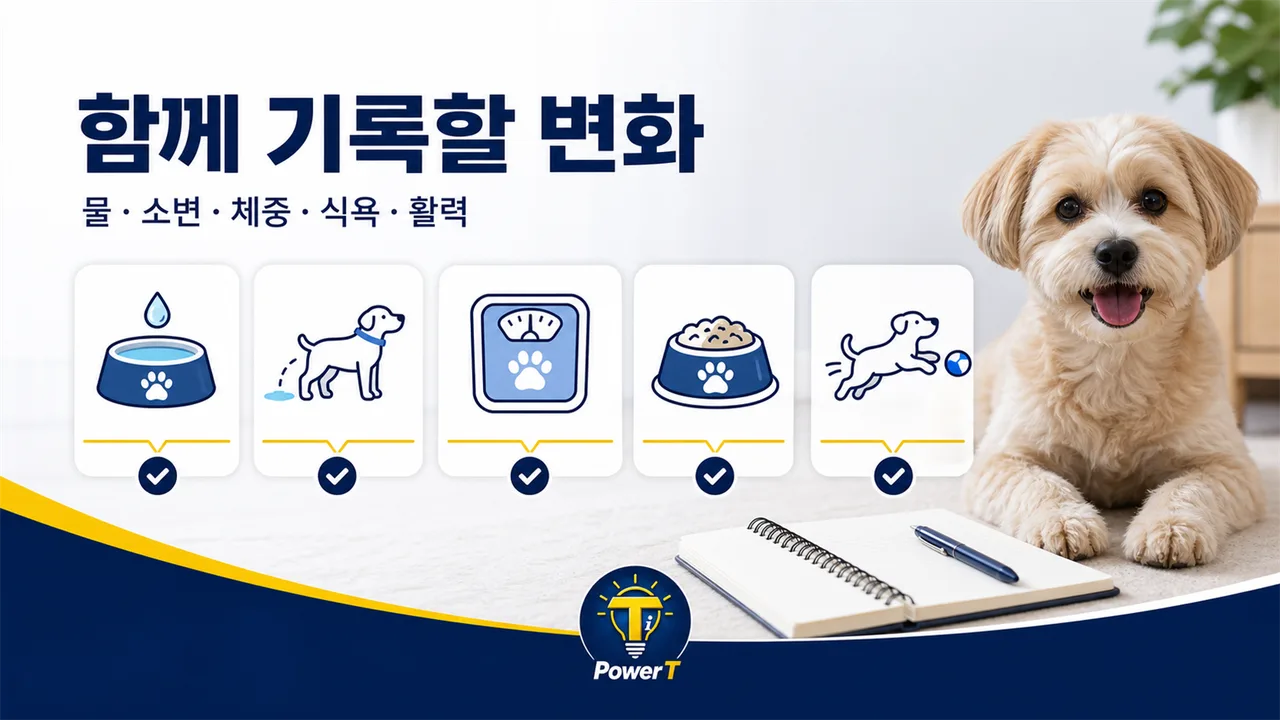 강아지 갈증과 함께 기록할 건강 변화