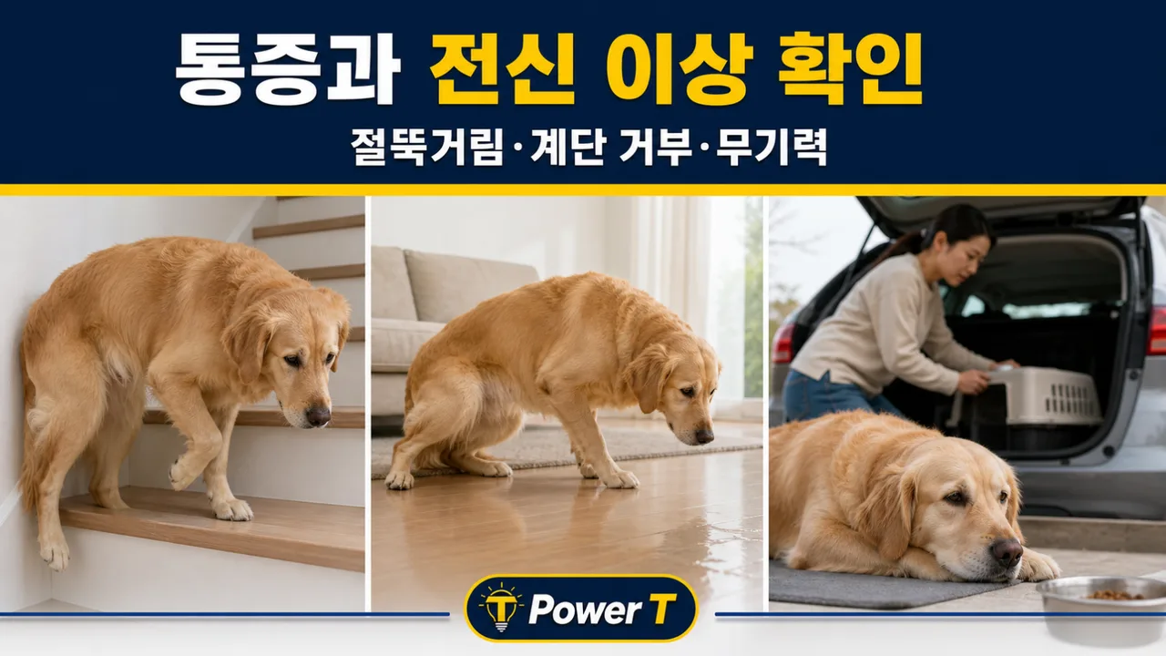 강아지 산책 거부 통증과 응급 신호