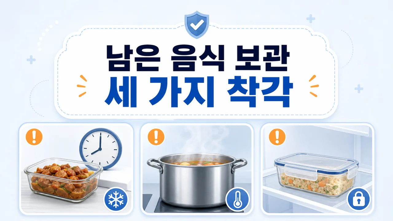 남은 음식을 나누어 보관해 식중독 위험을 줄이는 방법