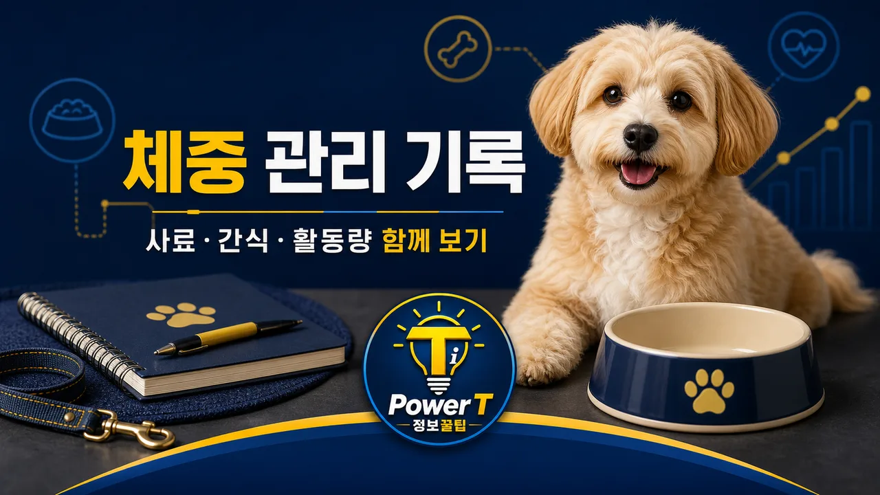 강아지 체중 관리를 위한 급여 기록과 산책 계획