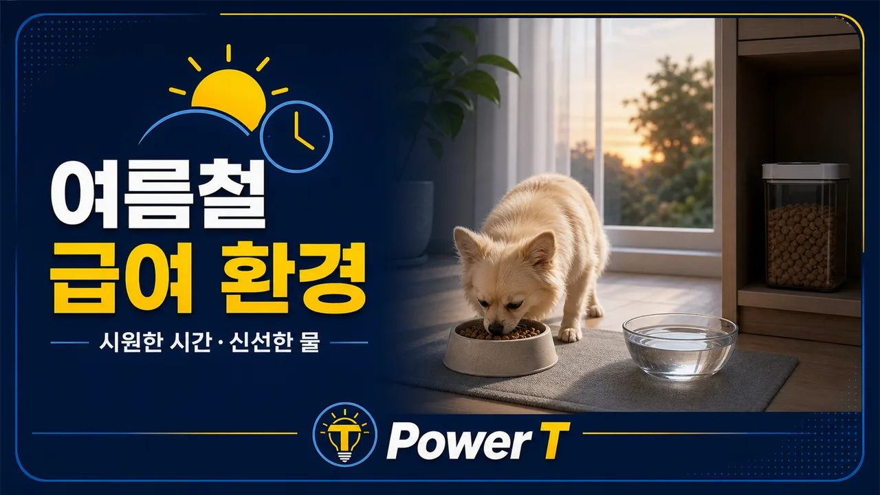 강아지 여름철 급여 환경